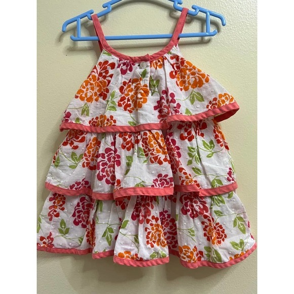 Penelope Mack Peach and Pink Spaghetti Strap Dress Sz 12 Months EUC​​​ - Picture 4 of 4